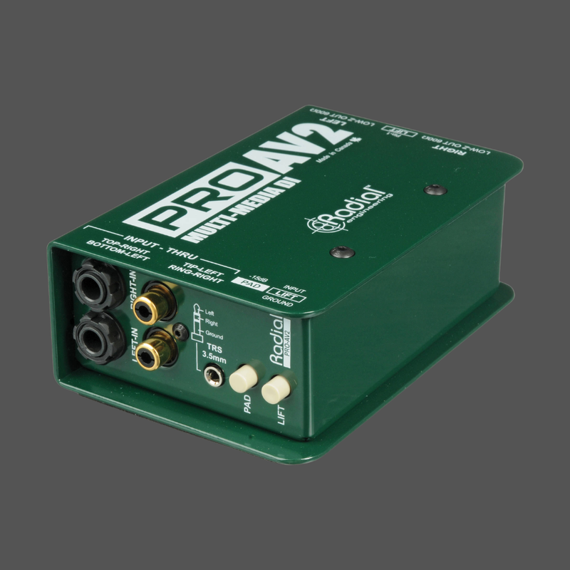 Radial Engineering ProAV2 Passive Stereo Multimedia Direct Box