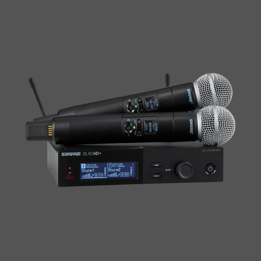Shure SLXD24D+ Dual Wireless SM58 Handheld System - G57 Band