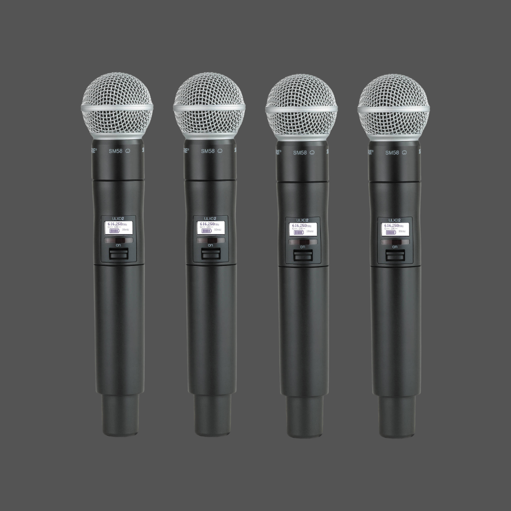 Shure ULX-D 4-Channel Wireless Microphone Package