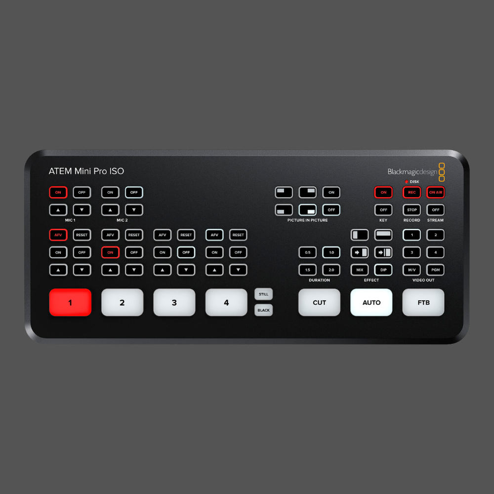 Blackmagic Design ATEM Mini Pro ISO HDMI Live Stream Switcher