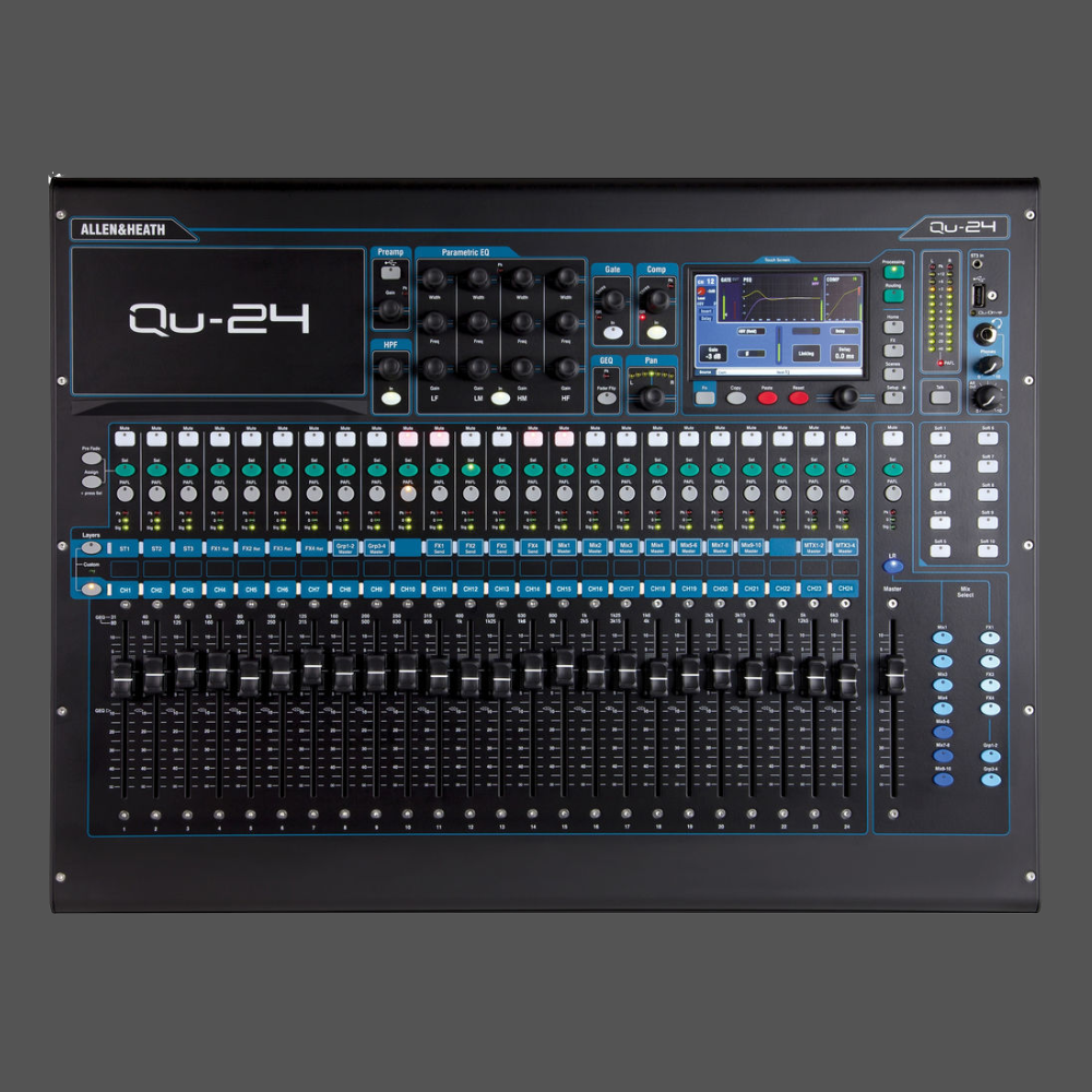 Allen & Heath Qu-24 30-In/24-Out Digital Mixer
