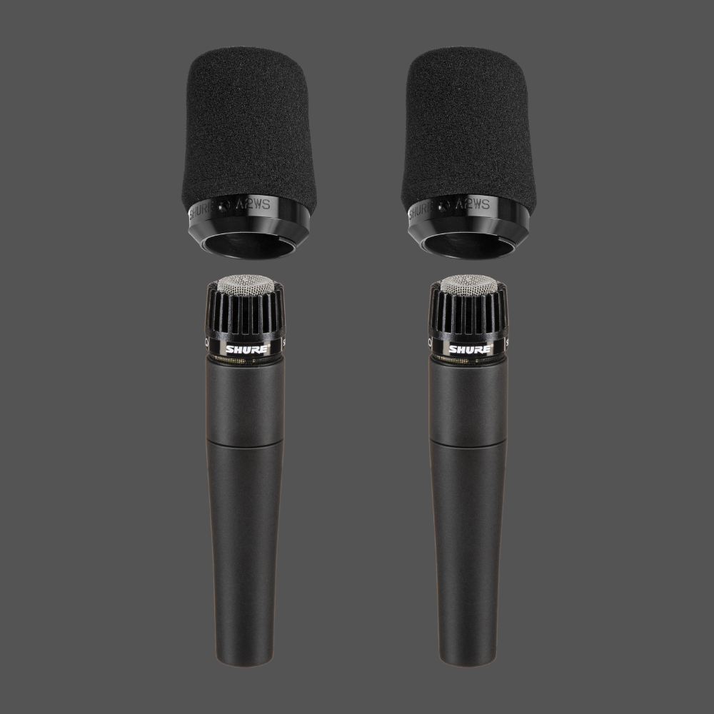 Dual Shure SM57 Lectern Microphone Package