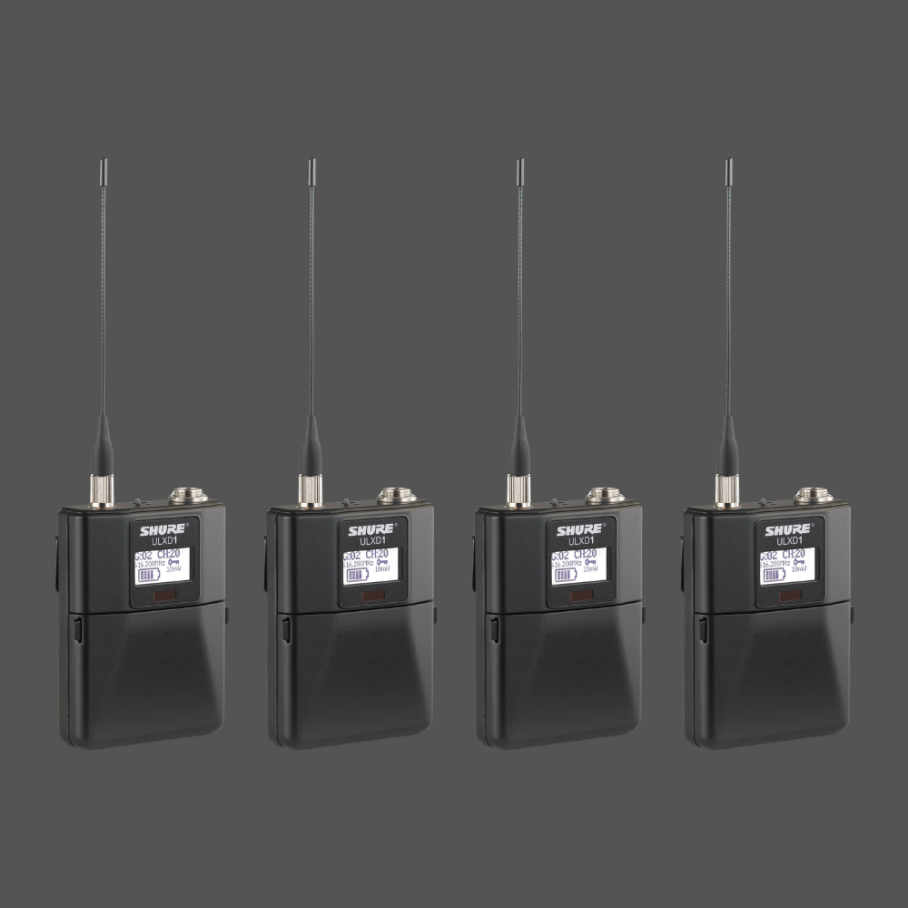 Shure ULX-D 4-Channel Wireless Microphone Package