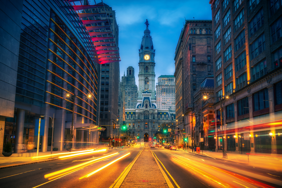 Pennsylvania city skyline